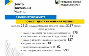 В Одессе более 2500 человек воспользовались услугами Центра выполнения решений