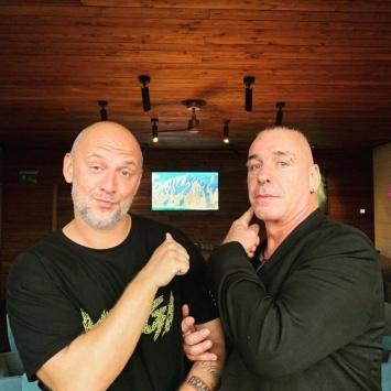 Солист группы Rammstein встретился в Киеве с украинским продюсером