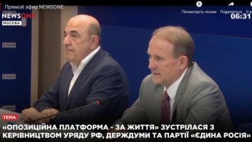 Телеканалы Медведчука провели виртуальный телемост с Москвой