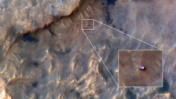 NASA показало, как выглядит марсоход Curiosity из космоса