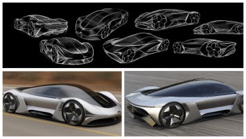 В Сети показали рендер электрического суперкар McLaren E-Zero (ФОТО)