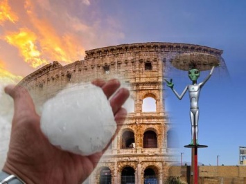 Ледяные апельсины: Светящиеся шары атаковали Италию гигантским градом