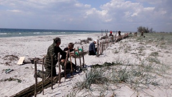 Для сохранения пляжей Кинбурна: НПП "Белобережье Святослава" создает специальные дорожки для отдыхающих (ФОТО)