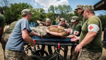 В зоне ООС состоялись учения военных медиков