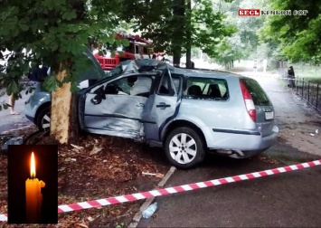 Жуткое ДТП недалеко от Кривого Рога - утром после столкновения автомобиля с деревом 2 человека погибло, 4 в реанимации (фото)