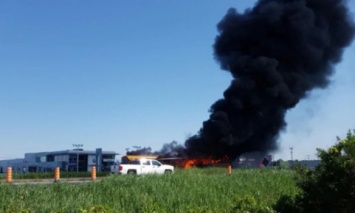 В Канаде загорелись 2 автобуса со школьниками