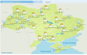 Погода на неделю: В Украину идет жара и грозы