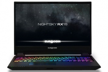 Ноутбук Eurocom Nightsky RX15 оснащен 240-Гц дисплеем IGZO FHD
