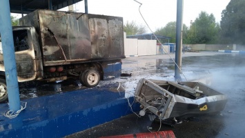 В Запорожье ГАЗ сгорел из-за газа (фото)