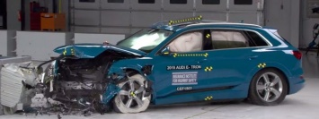 Audi E-Tron признан самым безопасным электромобилем: видео краш-теста