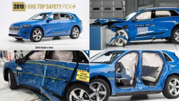 Audi E-Tron получил высшую оценку безопасности (ВИДЕО)