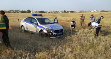 Житель Коми подшофе протаранил патрульную машину в Крыму и скрылся