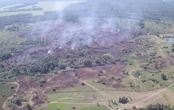 В Черниговской области загорелись пять торфяников
