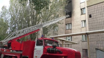 В Луганске горело общежитие