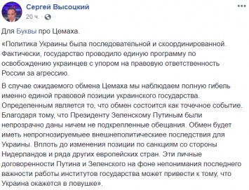 "Возмущаются обменом Цемаха, но требуют свободы Сенцову". Сеть спорит, нужно ли отпускать "Борисыча" из "ДНР"