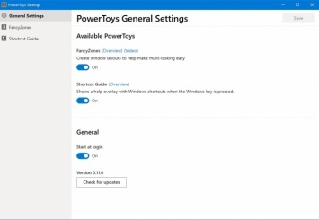 Вышла первая публичная версия PowerToys для Windows 10