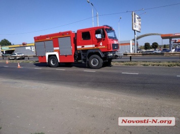 В Николаеве пожарный автомобиль протаранил «Хюндай»