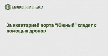 За акваторией порта "Южный" следят с помощью дронов