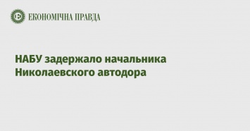 НАБУ задержало начальника Николаевского автодора