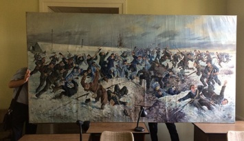 Во Львове нашли монументальную картину Александра Климко «Бой под Крутами»