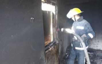 В Каховском районе на одном из дачных кооперативов горел дом