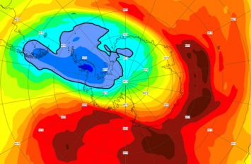 Озоновая дыра над Антарктикой рекордно уменьшилась