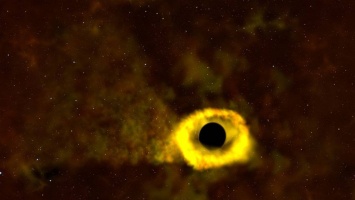 НАСА составила модель поглощения звезды черной дырой