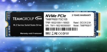 Team Group MP33: накопители M.2 PCIe SSD вместимостью до 1 Тбайт