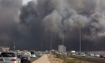 В Саудовской Аравии вспыхнул вокзал скоростной железной дороги (фото)
