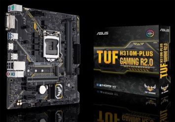 Материнская плата ASUS TUF H310M-Plus Gaming R2.0 работает с Aura Sync RGB