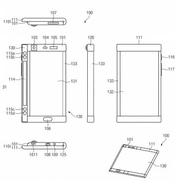 Патент проливает свет на дизайн очередного гибкого смартфона Samsung