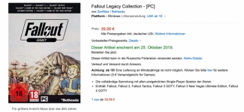 Bethesda анонсировала Fallout Legacy Collection, но в России сборник пока не продается