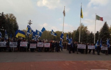 В Кривом Роге горняки протестуют против законопроекта №1210