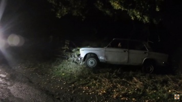 На Днепропетровщине автомобиль слетел в кювет - ВИДЕО