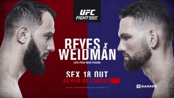 Файт-кард турнира UFC on ESPN 6: Рейес - Вайдман