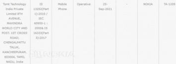 В Индии сертифицирован смартфон Nokia TA-1209