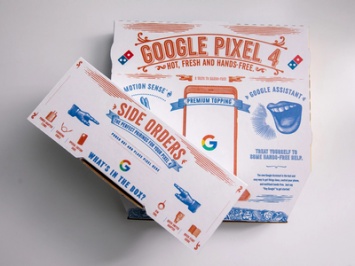 Google выпустила эксклюзивную партию Pixel 4 совместно с пиццерией Domino's