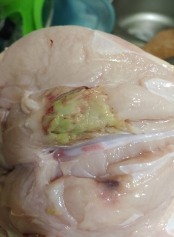 В Днепре людей кормят вот такой куриной грудкой (Фото)