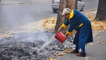 В Никополе сотни людей сжигают листья и травят своих соседей