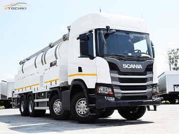 Самый дорогой грузовик в истории компании Scania обули в резину Continental