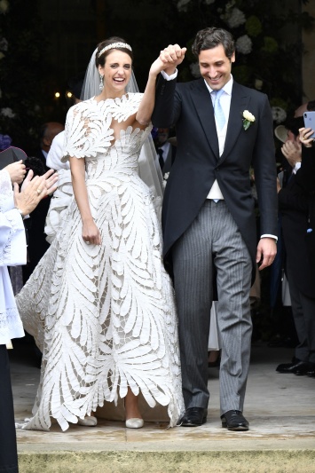 Королевская свадьба: Олимпия фон унд Арку-Циннеберг вышла замуж в платье Oscar de la Renta