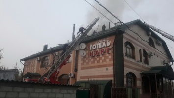 В Харькове горела гостиница