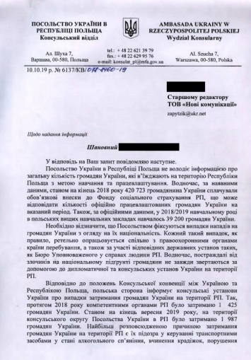 Официально: По состоянию на конец сентября в РП задержан 1 987 украинцев, тогда как за весь 2018 - 1 425