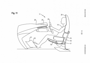 Porsche запатентовал дизайн сидений для беспилотных автомобилей