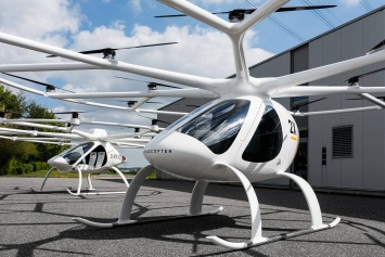 В Сингапуре испытали летающее такси Volocopter