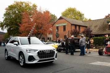 Накануне Хэллоуина белый Audi Q3 превратился в единорога (ФОТО)