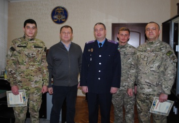 В ГУ ГФС в Николаевской области поздравили работников налоговой милиции с возвращением из зоны проведения ООС