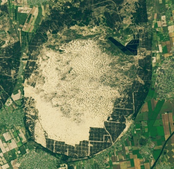 Раскаляется до +75: уникальную пустыню Украины показали из космоса
