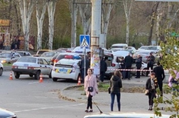 В Запорожье полиция задержала БМВ, из которого стреляли в городе