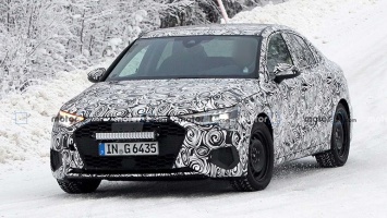 Новый седан Audi A3 проходит испытание снегом (ФОТО)